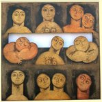 Visages 100X100 (collection priv&eacute;e)