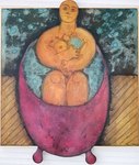 Nana dans ses bulles 120X100 (Collection priv&eacute;e)