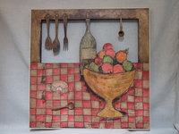 Nature morte et ustensils 80X80   1.200�