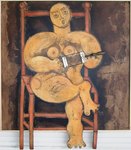 Nana &agrave; la guitare 120X100      1.800�
